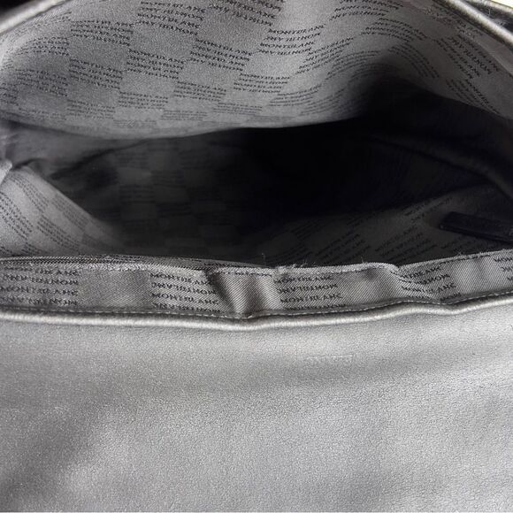 MONTBLANC Authentic Meisterstuck Black Fabric & Leather Messenger Cross Bag - Picture 10 of 16